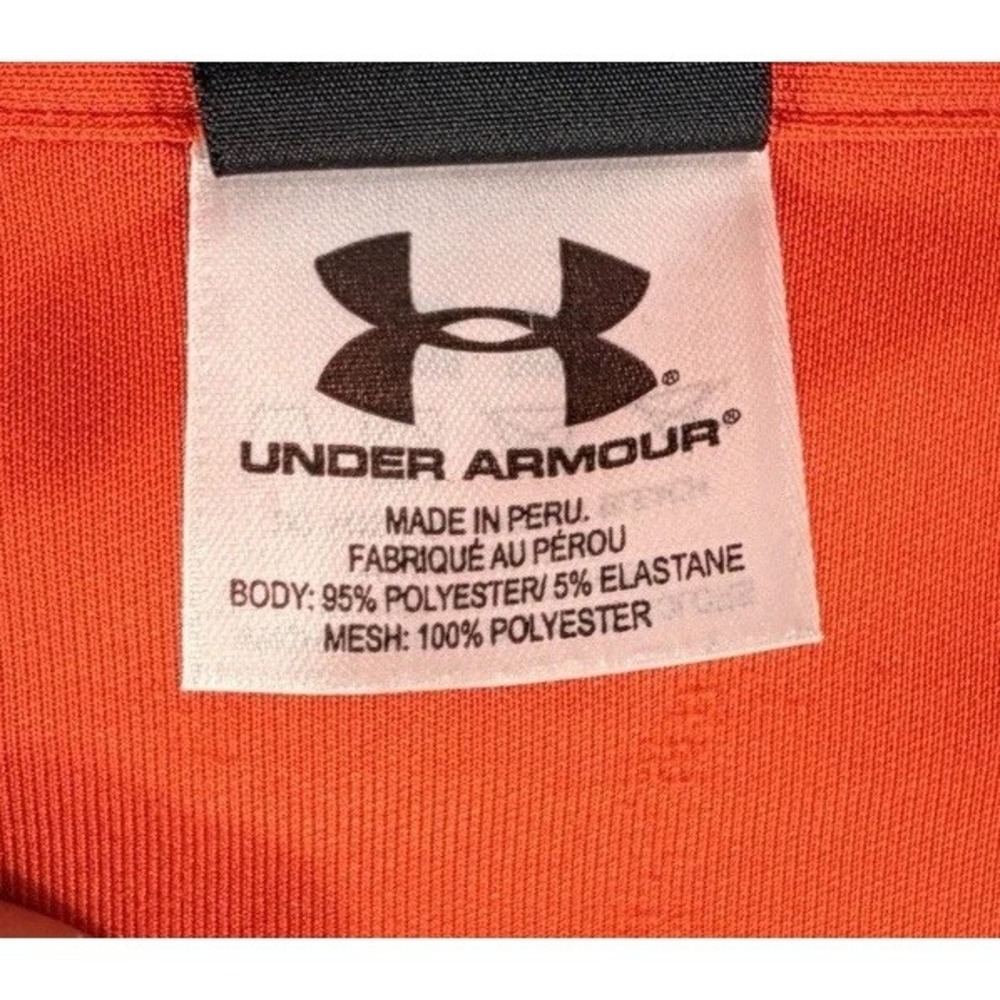 Auburn Tigers Polo Shirt Men's Sz XL Orange NCAA Under Armour Golf Performance - Picture 4 of 9